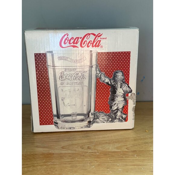 Coca-Cola Santa Glass Mug 20 3/4 Oz 1997 Vintage Christmas Edition NOS - Picture 4 of 6